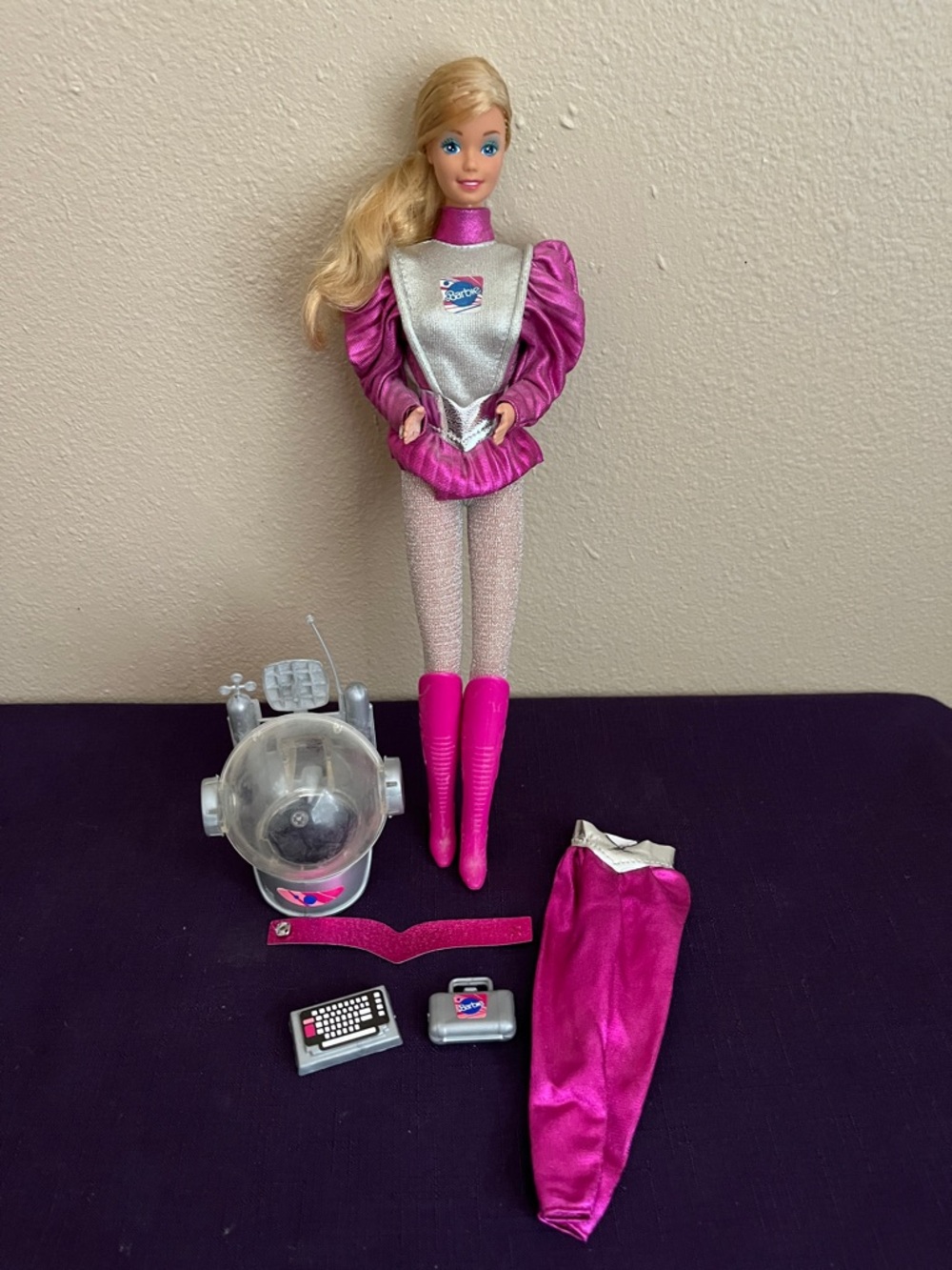 Vintage Astronaut Barbie Doll with Outfit and Accessories  (Mattel  1985)
